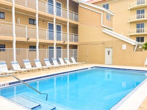 Pool is right outside your door
