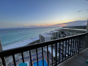 Sunset view from Unit and its Balcony