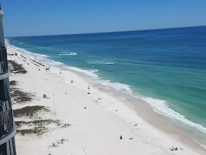 Sweeping vistas of "The World's Most Beautiful Beaches"  Sugar white sand and emerald green waters are the trademark of Panama City Beach, FL!