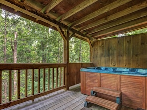 Come on In! - The water is perfect in the hot tub. After all, vacation is all about relaxation.																									