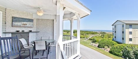 Furnished balcony off living area-3rd Floor