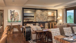 Great room with fireplace