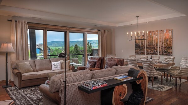 Great room with outdoor balcony