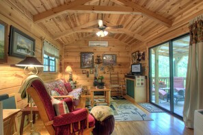 Living Area with Sliding Glass Doors