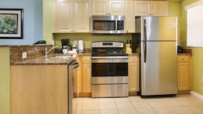 Surf Beach Resort Room 202 Kitchen Stove Refridgerator