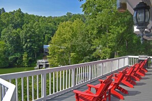 Main Level Deck overlooking the Lake