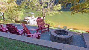 Firepit on the waterfront.