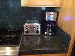 new coffee pot and toaster