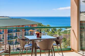 Maui Resort Rentals: Honua Kai Konea 933 – 2 BR Corner w/ Sweeping 9th Floor Ocean and Black Rock Views!