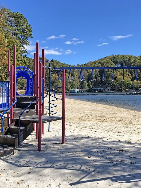 Your stay at Moose Tracks includes access to Rumbling Bald amenities, including private beach on Lake Lure...