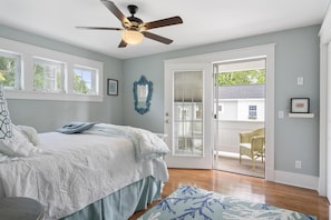 Upper Level Primary Bedroom w/ Balcony & Queen Bed