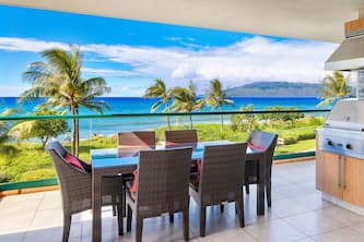 Maui Resort Rentals Dream Collection: Honua Kai Hokulani 202 – Direct Ocean Front 3BR w/ B.B.Q on Wrap Around Balcony