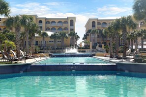 Adagio tri-level pools - Just outside Adagio G105 patio is this 8000 square foot tri-level pool!