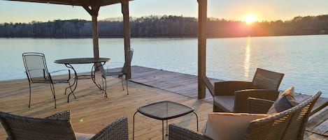 New Boat House Party Pad with Cafe Lights.