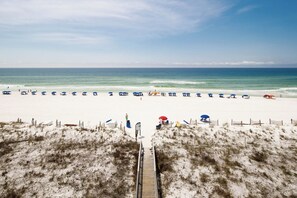 Views of the beach and beach access from the balcony