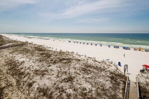 Beach views from the balcony