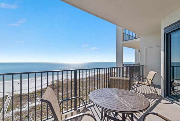 Private Balcony overlooking the Gulf
