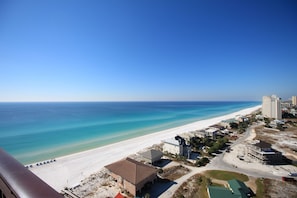 Wonderful beach and gulf view from balcony