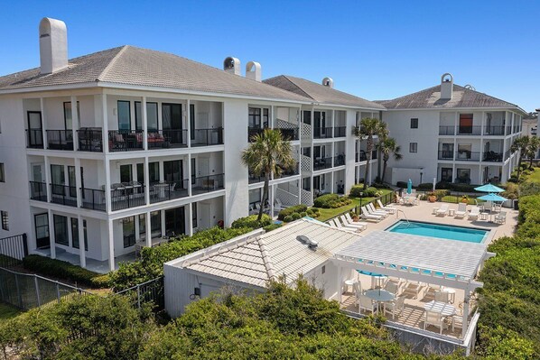 Palms of Dune Allen 108 - Beachfront 30A Vacation Rental Condo with Community Pool & Beach Access in Dune Allen Beach, Florida - Bliss Beach Rentals