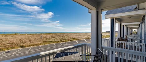 Private balcony with seating and a great view