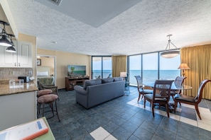 The open floor plan is great for entertaining