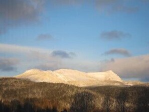 Your beautiful view of Linohead Mountain and the Continental Divide.