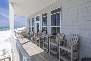 Enjoy the beach from the covered porch!
