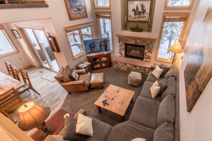Aerial view of the living area