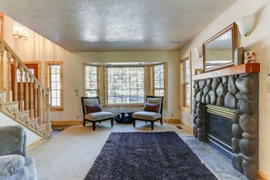 Family Room with gas fireplace
