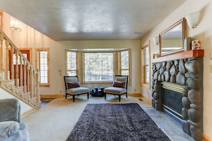 Family Room with gas fireplace