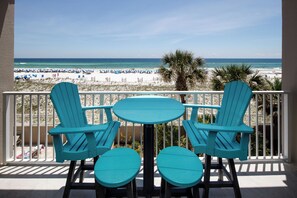 Balcony views of the beach