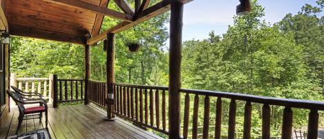 view of front deck