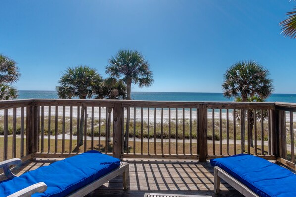 Furnished Gulf Front Balcony