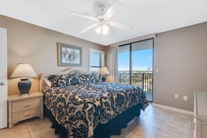 Master Bedroom with a King Size Bed and Private Balcony Access