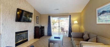 Living Room with Fireplace