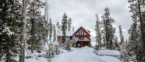 Driveway and Exterior of Home in Winter