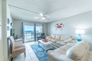 Queen sized sofa sleeper with matching loveseat and recliner