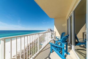 Step right out onto your private balcony and enjoy the amazing views of the Gulf of Mexico and the sugar white sands of Panama City Beach, Florida!