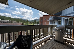 Private balcony with gas grill