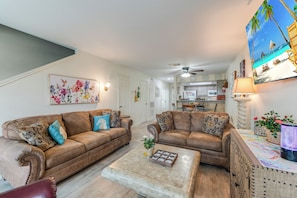 Cozy living space with an open concept to unwind and relax during family gatherings