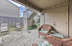 Enjoy Waking Up With Your Morning Coffee On The Spacious Patio