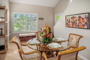 Regency 221 Gorgeous Table Settings for 4 plus Bar Seating for 3