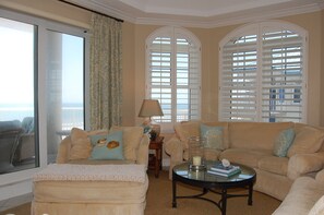 Living Room with Ocean Access and Views