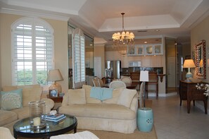 Living Room open to the Dining Room