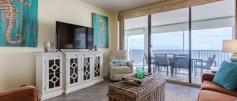 Living Room- Pelican Pointe 906-Orange Beach, AL