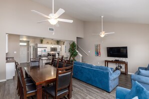 Large dining table perfect for gatherings