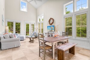Open Concept Living, Dining & Kitchen