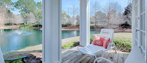 Back Porch and Lake View