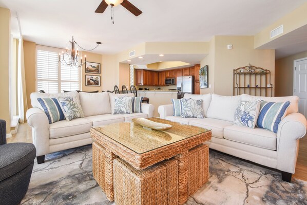 Silver Beach Towers West 1406 - Living Area