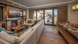 Great room fireplace